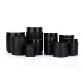 Custom kitchen use Matte black glass storage jar with lids for storing food spice powder